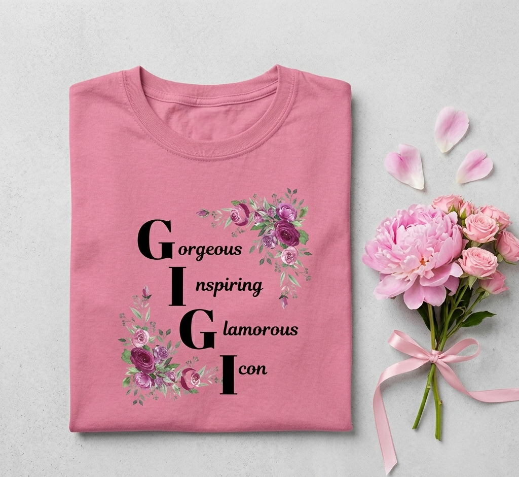 Gigi Shirt | Glam Grandma Tee | Gift for Grandma | Stylish Gigi Shirt | Mother’s Day Grandma Gift | Trendy Grandma Tee